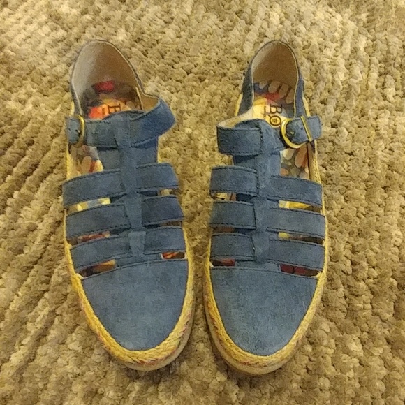 Born Denim blue suede flats - Picture 2 of 5